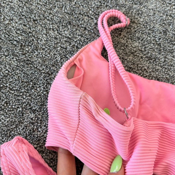 Billabong Pink Ribbed Bikini Set - Picture 5 of 5